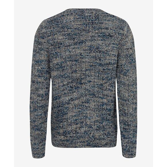 BRAX Rick Structure Pullover Sweater Denim Blue Alpaca Blend - Picture 6 of 8